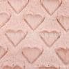 Flor de pincel de corazón de pollo tipo flor de amor de terciopelo relieve de felpa en forma de corazón de terciopelo Felpa con forma de corazón de amor de terciopelo
