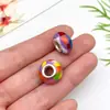 1 Cuentas de Resina Coloridas con Agujero Grande para Pulseras DIY Agujero Recto Cuentas Sueltas Accesorios para Joyería de Mano Paquete de Materiales Venta al por Mayor
