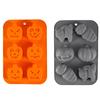 Molde de silicone de Halloween abóbora Fantasma caveira múmia assadeira estereoscópico desenho animado molde de gota de cola