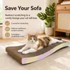 Tabla rascadora para gatos, nido para gatos, tabla para afilar uñas, papel corrugado duradero, no suelta pelusa, juguete para gatos, accesorios para gatos, autoentretenimiento para aliviar el aburrimiento
