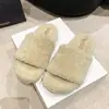 Pantuflas de pelo de celebridad de internet para mujer, calzado de exterior 2026, estilo coreano, nuevo otoño, suela gruesa, chanclas de una sola tira, pantuflas de algodón para el hogar de otoño e invierno