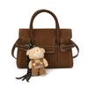 Bolsa Pequena de Outono 2025 Novo Estilo Coreano Fashion Simples Estampa de Leopardo Personalizada Retrô Feminina de Mão Transversal Pequena Quadrada
