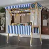 Barraca de Mercado Suporte de Exibição Barraca de Mercado Noturno Prateleira Carrinho de Flores Suporte de Exibição Promocional Carrinho de Barraca de Rua Móvel Dobrável
