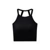 Camisola de Verano Delgada con Cuello Halter, Hombros Descubiertos y Espalda Hermosa para Mujer con Copas de Sujetador Incorporadas, Camiseta sin Mangas Todo en Uno para Mujer, Se Puede Usar como Ropa Interior o Exterior