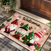 Capachos de Entrada de Natal Transfronteiriços, Capachos Removedores de Poeira para o Hall de Entrada, Tapetes Decorativos para a Atmosfera Festiva em Casa, Dropshipping Temu