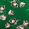 Acetato de vinilo terciopelo estampado satín estilo nacional estampado floral camisa de vestir para mujer pantalones tela con caída