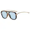 Gafas de Sol de Aviador Modelo Nuevo 2026 para Mujer con Patillas Metálicas Retorcidas, Gafas de Calle de Alta Gama para Hombre, Gafas de Sol de Marco Grande con Doble Puente
