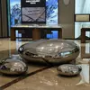 Decoración Personalizada para Centro Comercial, Suministro Directo desde la Fábrica Origen, Asientos de Ocio tipo Piedra de Fibra de Vidrio, Sillas para Exteriores, Fabricación de Moldes y Producción de Muestras