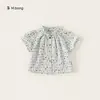 Ropa de Verano Delgada Bangxuan para Niños Camiseta para Bebé de Manga Corta Pantalones Florales para Niñas Conjunto de Dos Piezas Atuendo para Bebé Niña