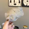 Estilo Coreano Super Brilhante Strass Malha Plissada Presilha Banana Parte de Trás da Cabeça Rabo de Cavalo Alto Presilha de Cabelo Moda Versátil Presilha de Cabelo Acessórios de Cabelo