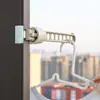 Gancho de Porta para Pendurar Roupas, Feito de Plástico ABS Durável, Não Requer Furação, Conveniente para Casa, Dormitório, Viagem, Varal de 8 Furos