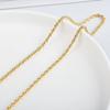 Cadena de eslabones retorcidos de acero de titanio europeo y americano, cadena simple de nicho para clavícula, tendencia, personalidad, estilo dulce y cool, collar de cadena para el cuello para hombres y mujeres