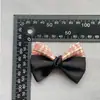 Gingham Laço Feito à Mão DIY Grampo de Cabelo para Pet Acessórios de Adorno para Cabeça Roupas para Boneca Bj Acessórios Semi-Acabados para Boneca