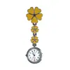 Reloj de Enfermera Trébol de Cuatro Hojas de la Suerte, Reloj de Pecho de Enfermera Colorido de Doble Capa, Reloj de Cuarzo Portátil para Enfermeras, Venta al por Mayor de Fábrica