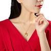Vietnam Arena Chapado en Oro 3D Oro Duro Herencia Método Antiguo Azul Quemado Estilo Chino Colgante de Rostro Ópera de Pekín Collar Hua Dan