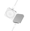 Mini Compacto 3 em 1 Magnético Sem Sucção Portátil 15W Adequado para Carregamento Rápido de Celulares, Relógios e Fones de Ouvido Apple