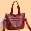 Bolso de mujer de gran capacidad 2026 nuevo modelo bolso de hombro bolso de mano tipo tote vintage para el trabajo bolso cruzado con múltiples compartimentos