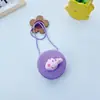 Bolsa infantil Desenho animado japonês bolsa redonda pequena palha orelhas grandes cachorro Urso menina menino transversal troco bolsa pequena