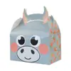 Maleta de Animal Nuevo Transfronteriza Caja Grande para Pastel Caja para Dulces de Animales Pequeños de Granja Caja Cuadrada de Fondo para Pasteles