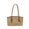 Nova Bolsa de Ombro com Textura de Couro Óleo-Cera Retrô, Simples e de Grande Capacidade para o Dia a Dia, Bolsa Feminina Tendência da Moda Primavera