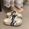 Sapatos Plataforma Aumentadores de Altura para Mulheres 2026 Nova Moda Primavera e Verão Tendência Mules Femininos Slip-On Fechados