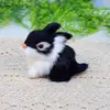 Boutique de Conejitos Imitación Mini Set de Cuatro Conejos Artesanías Hechas a Mano de Alta Gama Joyería Regalo Conejito de Peluche Lindo