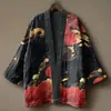 2026 Novo Site Independente Transfronteiriço Temu Kimono Cardigan Ukiyo-E Vintage Roupão Capa Unissex Roupa Casual