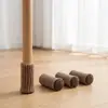 Fundas de Punto para Patas de Silla, Fundas Silenciosas y Resistentes al Desgaste para Patas de Taburete, Almohadillas de Punto Antideslizantes para Pies de Muebles, Almohadillas Protectoras de Fieltro Anti-Rayaduras para Suelo