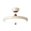 [Uau] Luminária de Teto de Quarto Principal Estilo Creme Alto Padrão Proteção Ocular Inteligente Moderna Simples Lustre Francês