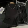 Pijama de verano para hombre que se puede usar afuera, conjunto de ropa de estar para hombre de algodón nube de manga corta, talla grande para adolescentes