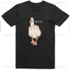 Atacado Dropshipping Camiseta Engraçada Masculina Design de Gaivota Rude Camiseta Regular Feminina Masculina Estampada Desenho Animado