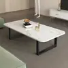Mesa de café de pizarra para sala de estar, Mesa de café simple para uso doméstico, Mesa de café pequeña móvil, Mesa de café para casa de alquiler, Mesa de café de una sola capa, Uso en oficina y comercial
