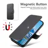 Funda para Teléfono con Tapa abatible e Inserción de Tarjeta, Magnética Dos en Uno, Soporte de Carga Inalámbrica, Funda de Cuero, Adecuada para Iphone18Promax
