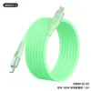 Cable de Datos Fluorescente Remax para Teléfono Móvil Carga Rápida 100W Tipo-C Cable de Carga Luminoso 30W Adecuado para Apple 16 Android