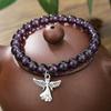 Pulseira Elástica de Pedra Shoushan de Cristal para Mulheres - Pulseira de Contas com Fio Elástico - Joias de Pedra Natural para Atacado