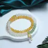 Pulseira Esmeralda Tianshan Novo Estilo Chinês Estilo Nacional Joias Jade de Seda Dourada Natural de Xinjiang Jade Jade Jade Cor Flor Flutuante Pulseira de Jade