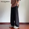 Pantalones Casuales de Seda de Hielo para Hombre, Estilo Delgado de Verano, Marca de Moda, Estilo Callejero Fresco, Pantalones Rectos Sueltos para Adolescentes, Nuevo Modelo 2025