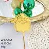 Nueva Marcación Láser Feliz Navidad Decoración de Pastel para Hornear Fiesta de Navidad Tarjeta de Pastel Acrílica