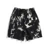 Novedad Primavera y Verano Marca de Moda Personalizados Pantalones Cortos Deportivos de Punto Tie-Dye Sueltos para Hombre Pantalones de Cinco Puntos Casual Versátil
