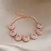 Pulsera de diamantes cuadrados, diseño elegante y moderno de la marca coreana Flu, pulsera delicada y con sentido de la moda, pulsera de celebridades de Internet, recién llegada para mujeres.