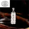 Collar Colgante Hueco con Mantra Shurangama S990 para Mujeres y Hombres, Collar Protector Caja Gau, Se Puede Abrir