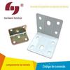 Código de ângulo reto de ferro em forma de L Código de ângulo galvanizado cor chapeado conector móveis acessórios de hardware