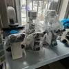 Microscópio de Fluorescência Invertido Binocular de Campo Largo Usado Instrumento de Precisão para Laboratório de Biologia Celular