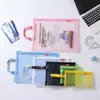 Bolsa de Archivo de Malla Transparente con Cremallera, Bolsa de Almacenamiento Específica por Materia, Organizador de Exámenes, Bolsa de Tote para Tutorías, Estuche