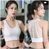 ¡Wow Talla Grande Hueco Hermosa Espalda Sujetador Deportivo Ropa Exterior para Mujer Chaleco a Prueba de Golpes Push-Up Fitness Running Yoga Artículo Deportivo