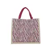 Bolsa de Lona Gran Capacidad 2025 Nueva Bolso de Mano Simple Nuevo Retro Bolsa de Lona Bolso Rayado Bolso de Hombro