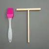 Herramientas para crepas espátula para crepas empujador rastrillo de madera de haya empujador plancha sartén para crepas sartén antiadherente herramientas para crepas y frutas bambú