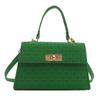 Bolso de Mujer 2024 Nueva Moda Bolso Cuadrado Pequeño Bolso de Mano de PU Texturizado Nicho Simple Bolso de Hombro Bolso Bandolera