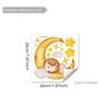 YCL7558-NL Pegatina Decorativa Luminosa de Animales Curativos Pegatina Luminosa de León Durmiendo Pintada a Mano Pegatina de Pared Casera