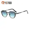 Gafas de Sol Metálicas de Marco Pequeño Estilo Nuevo Transfronterizas, Gafas de Sol Retro a la Moda, Unisex, Estilo Ins, Sensación de Alta Gama M5274